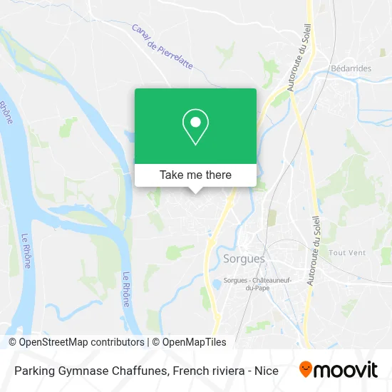Parking Gymnase Chaffunes map