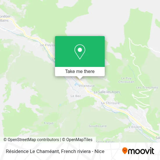 Résidence Le Chaméant map