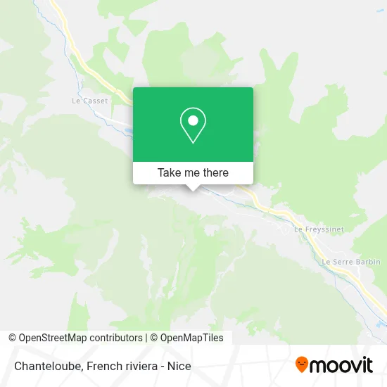 Chanteloube map