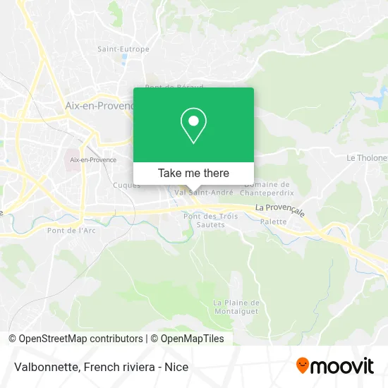 Valbonnette map