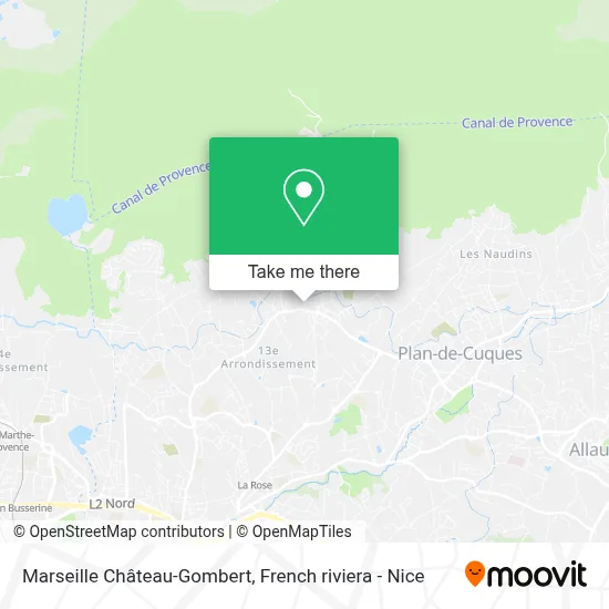 Marseille Château-Gombert map