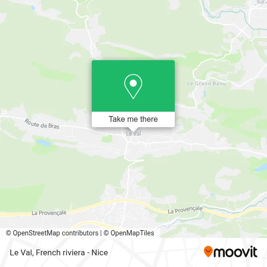 Le Val map