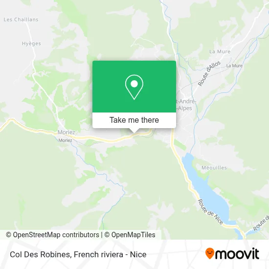 Col Des Robines map