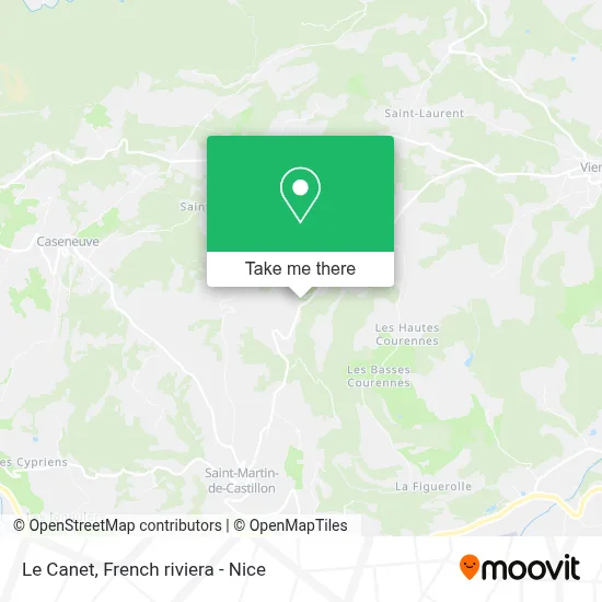 Le Canet map