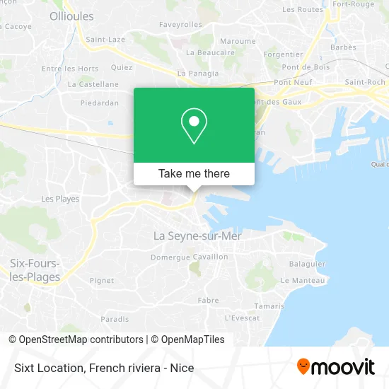 Sixt Location map