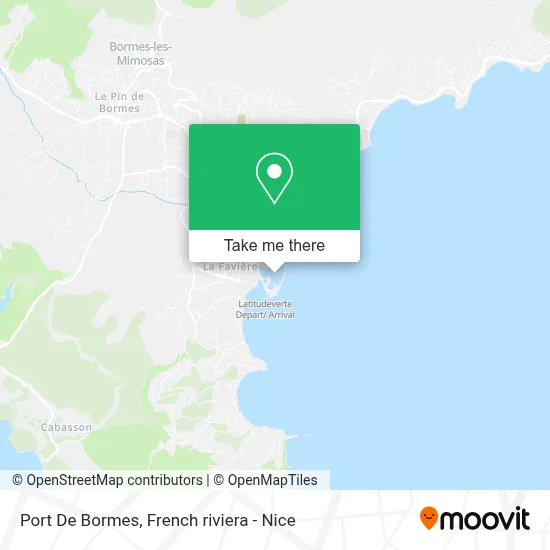 Port De Bormes map