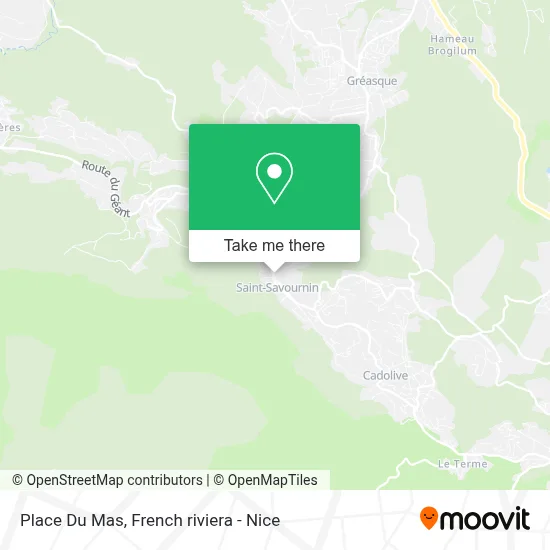Place Du Mas map