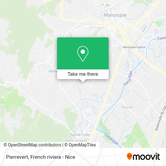 Pierrevert map