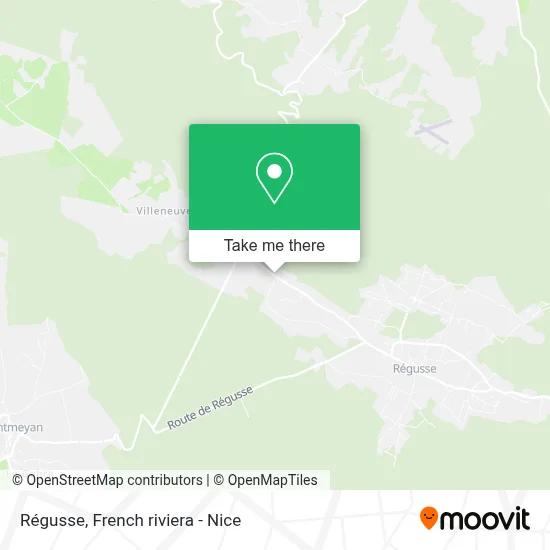 Mapa Régusse