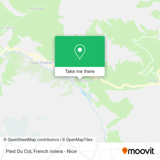 Pied Du Col map