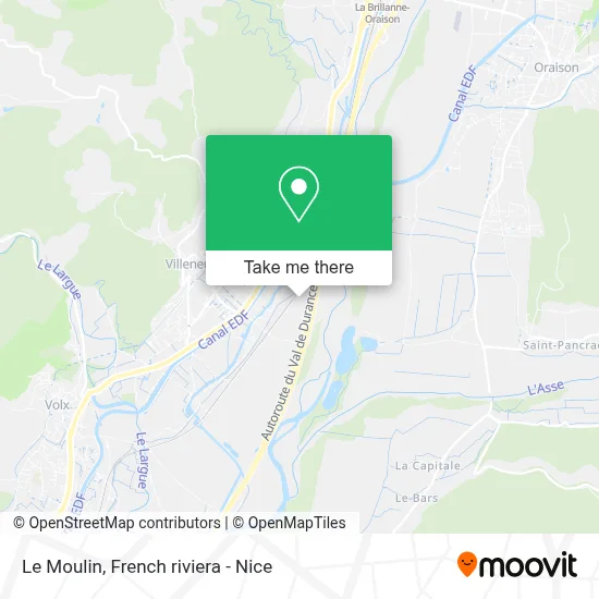 Le Moulin map