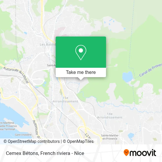 Cemex Bétons map