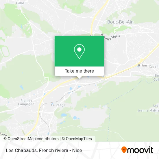 Les Chabauds map