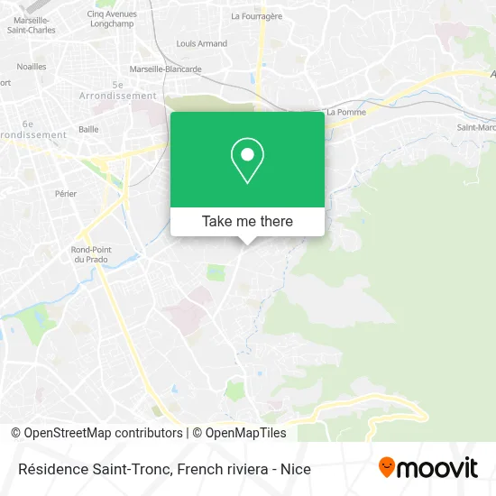 Résidence Saint-Tronc map