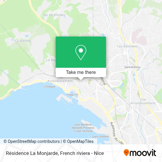 Résidence La Monjarde map