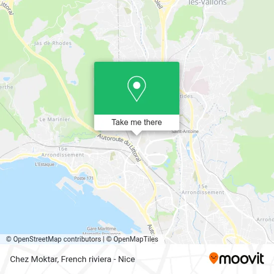 Chez Moktar map