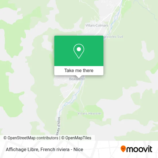Affichage Libre map