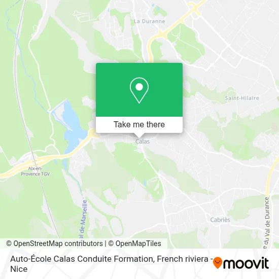 Auto-École Calas Conduite Formation map