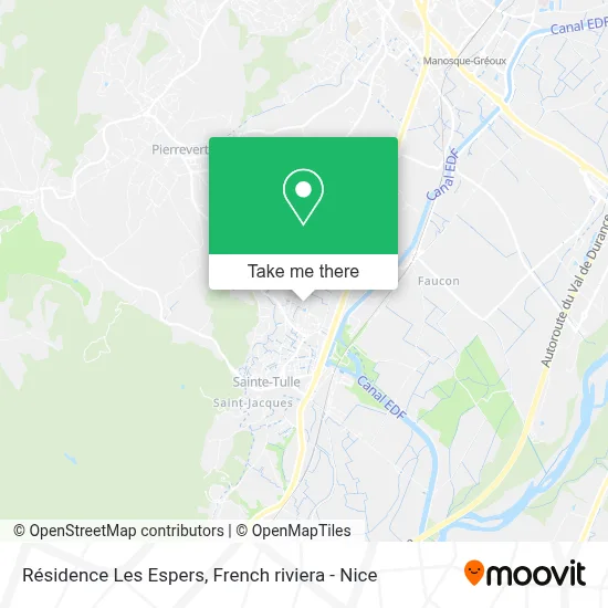 Résidence Les Espers map