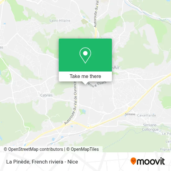 La Pinède map