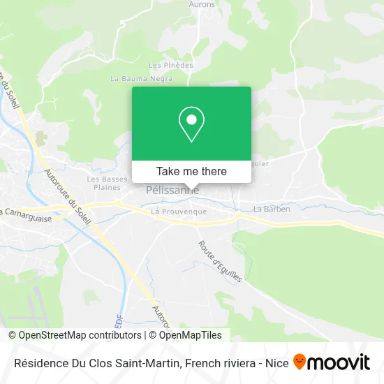 Résidence Du Clos Saint-Martin map