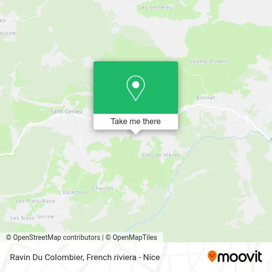 Mapa Ravin Du Colombier