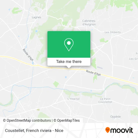 Coustellet map