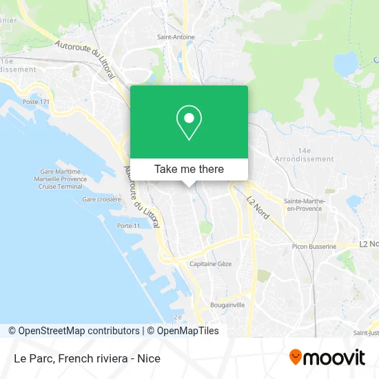Le Parc map