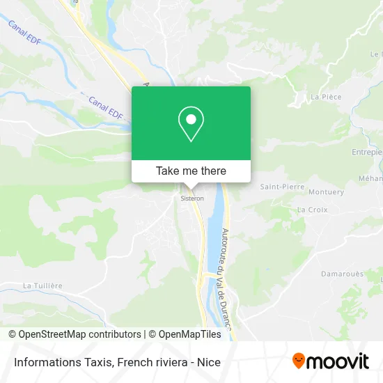 Informations Taxis map