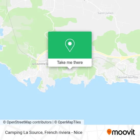 Camping La Source map