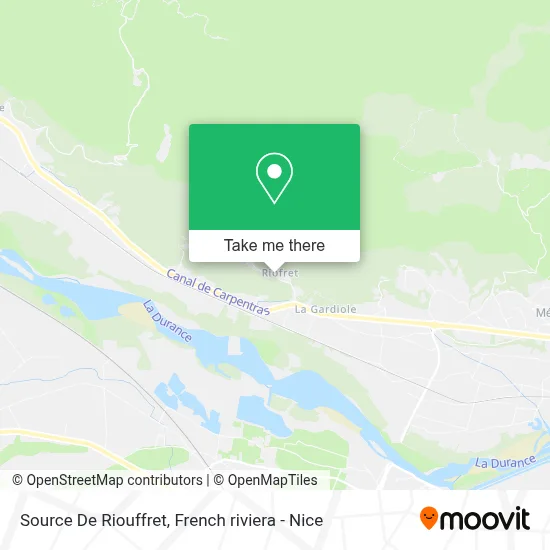 Source De Riouffret map
