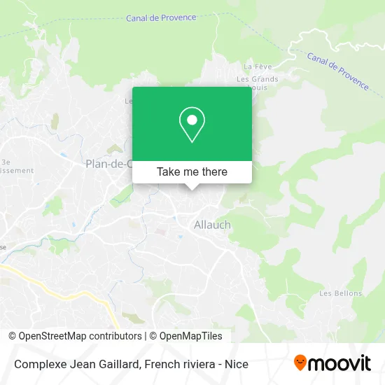Complexe Jean Gaillard map