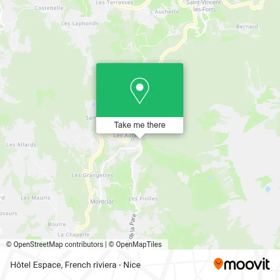 Hôtel Espace map