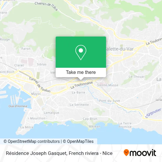 Résidence Joseph Gasquet map