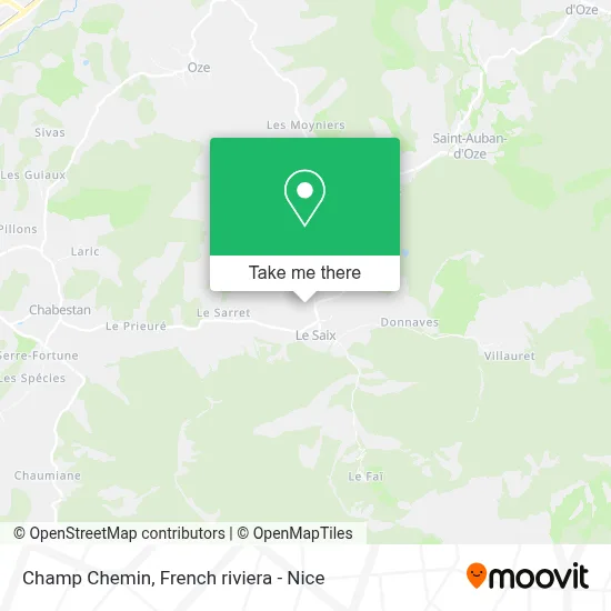 Champ Chemin map