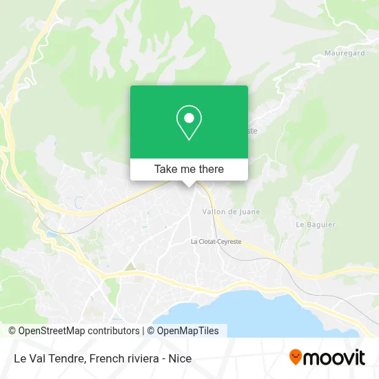 Le Val Tendre map