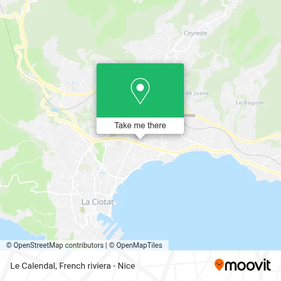 Le Calendal map