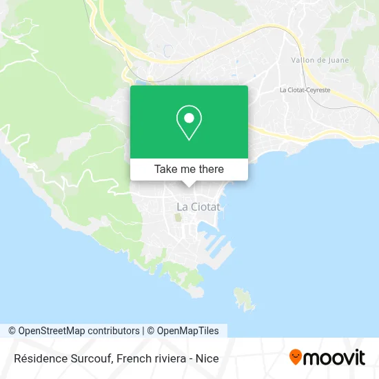 Résidence Surcouf map
