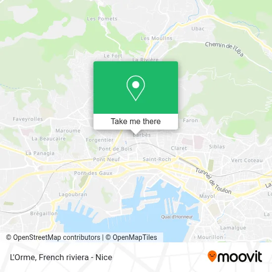 L'Orme map