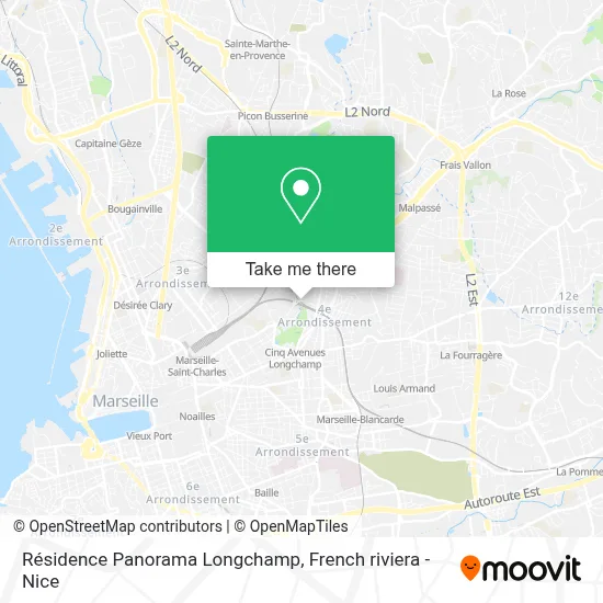 Résidence Panorama Longchamp map