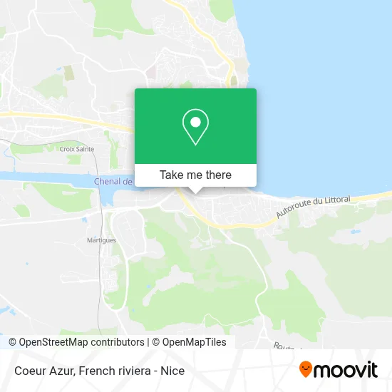 Coeur Azur map