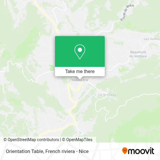 Table D'Orientation map