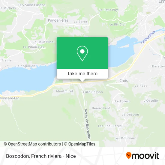 Boscodon map