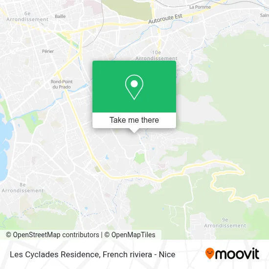 Résidence Les Cyclades map