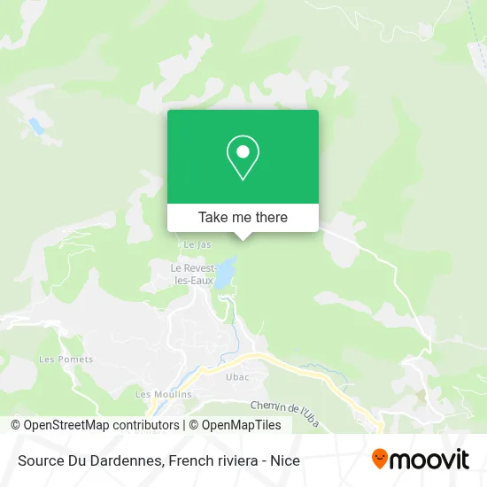 Source Du Dardennes map