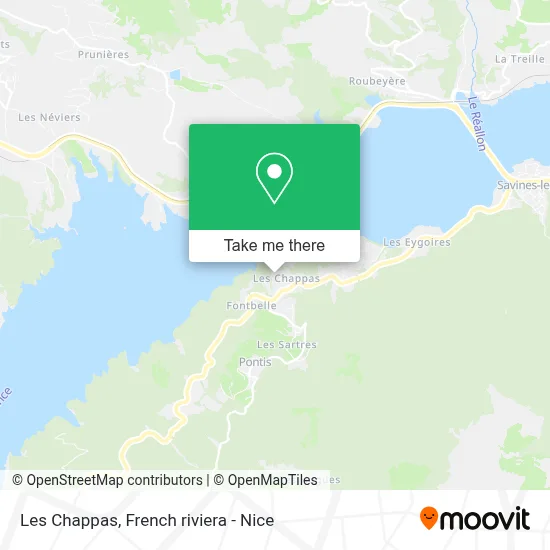 Les Chappas map