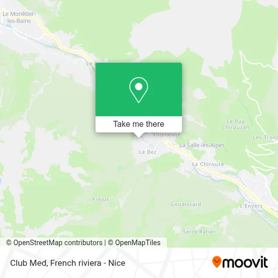 Club Med map