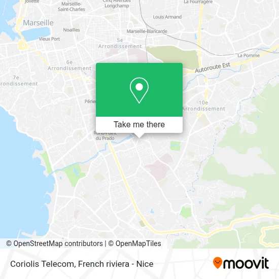 Coriolis Telecom map