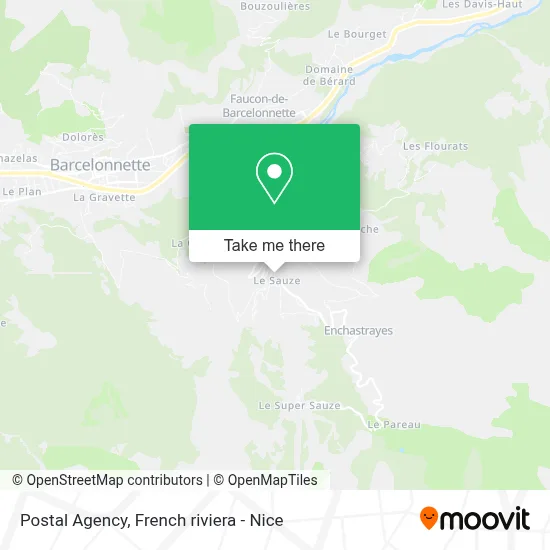 Agence Postale map