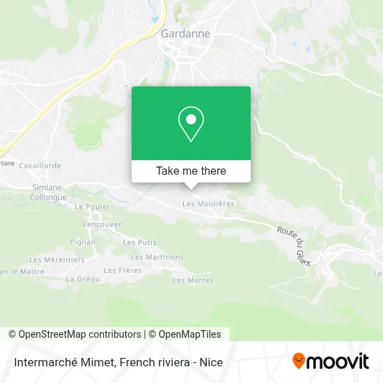 Intermarché Mimet map